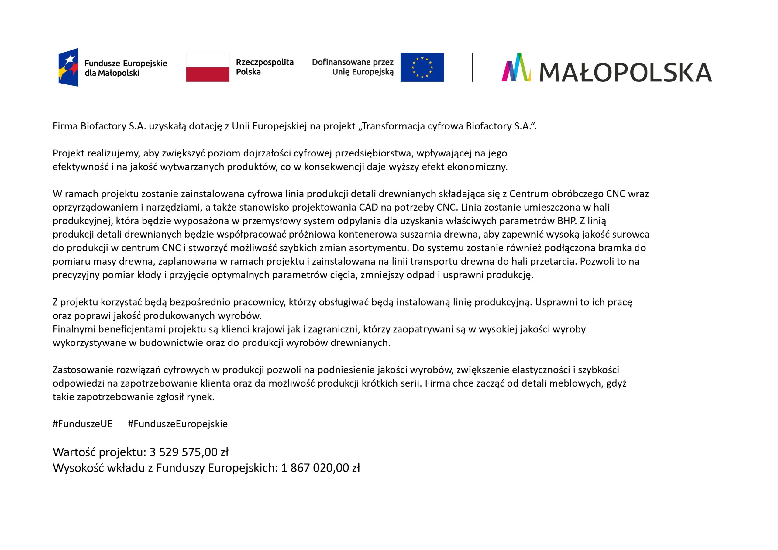 Fundusze Europejskie